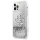 Guess iPhone 12 Pro Max Case 4G Big Liquid Glitter, Silver