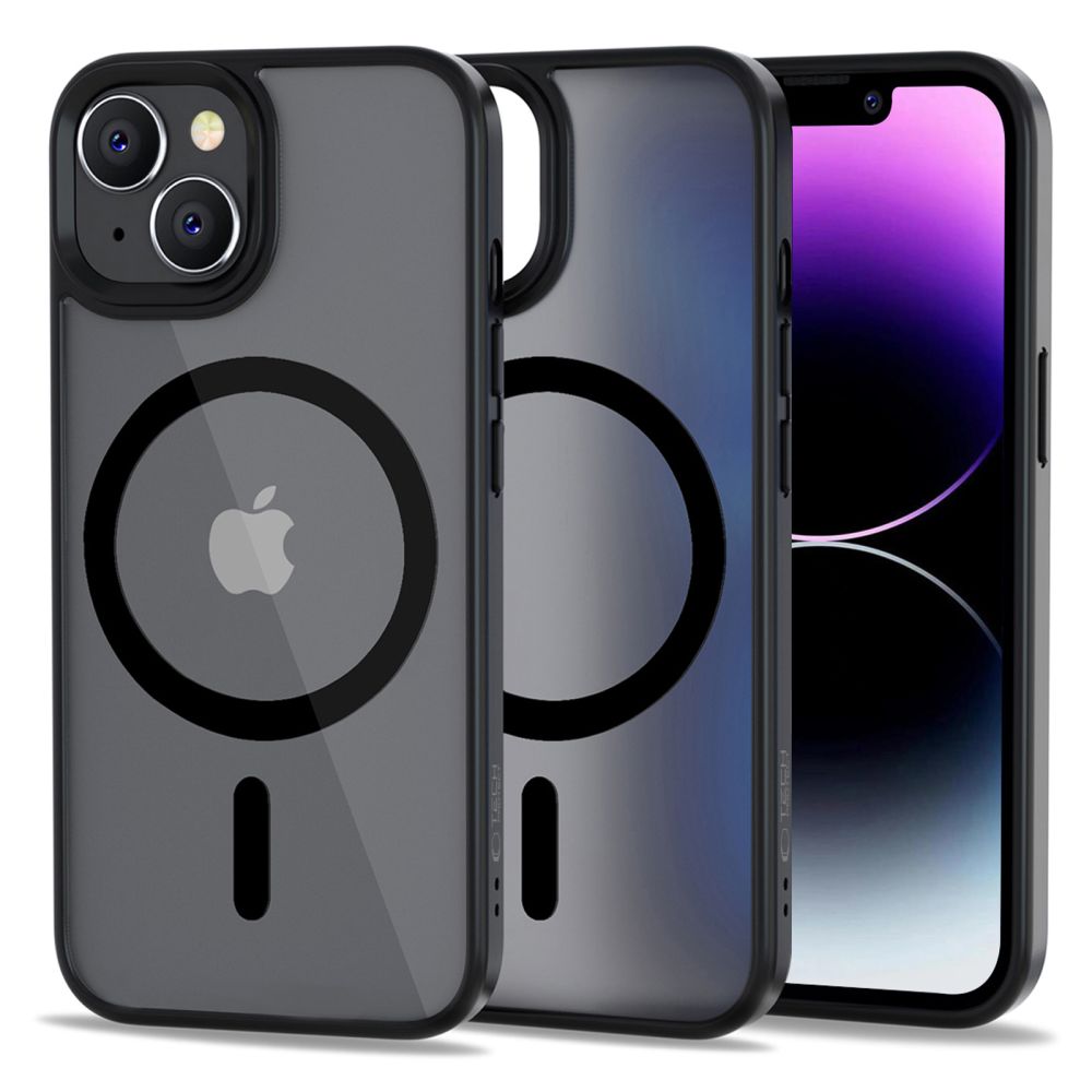 Apple iPhone 14 6.1'' Tech-Protect MagMat MagSafe Case Cover, Matte Black