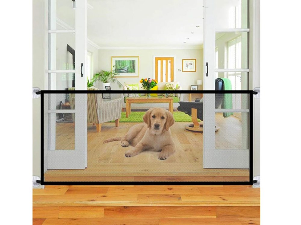Portable Folding Safety Magic Gate Guard Mesh Fence Net for Pets Dog Puppy Cat (7)
