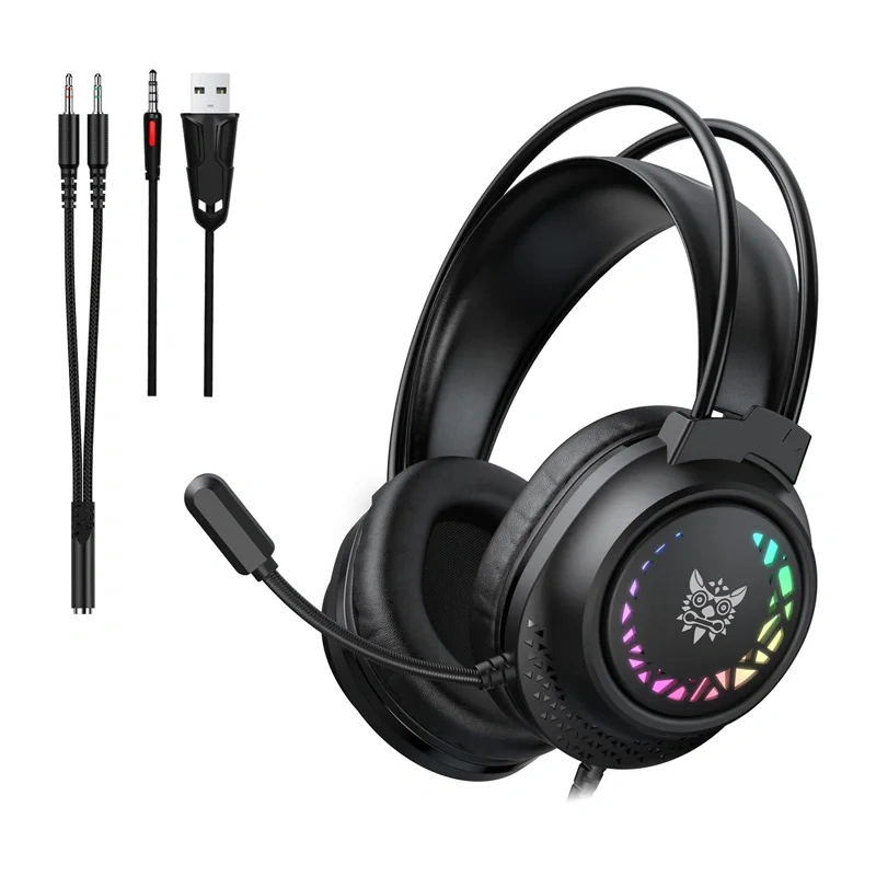 Gaming Headphones ONIKUMA X92 Black 50mm RGB
