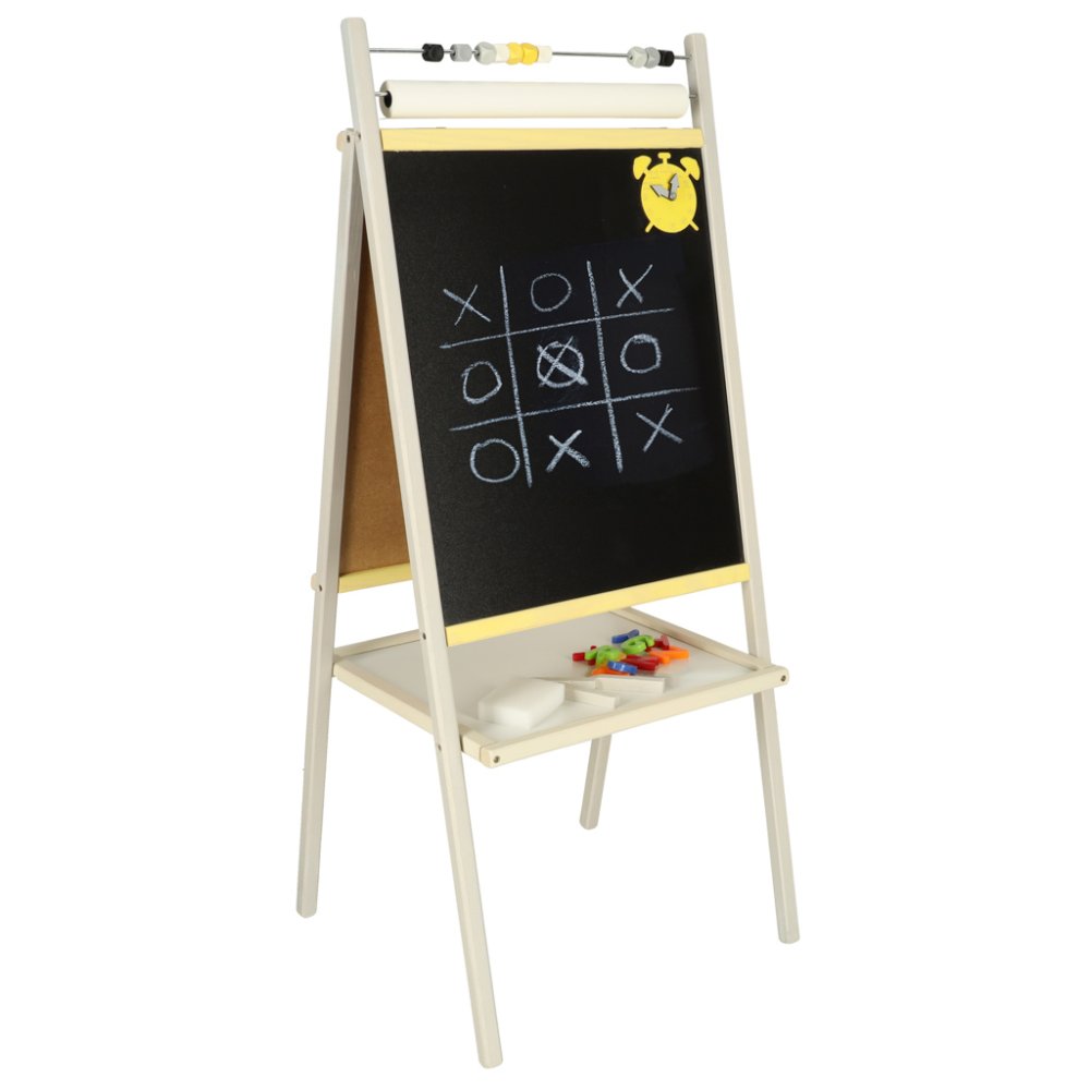Children's Double-sided Magnetic Wooden Drawing Board with Accessories, 40x45x100 cm (8)