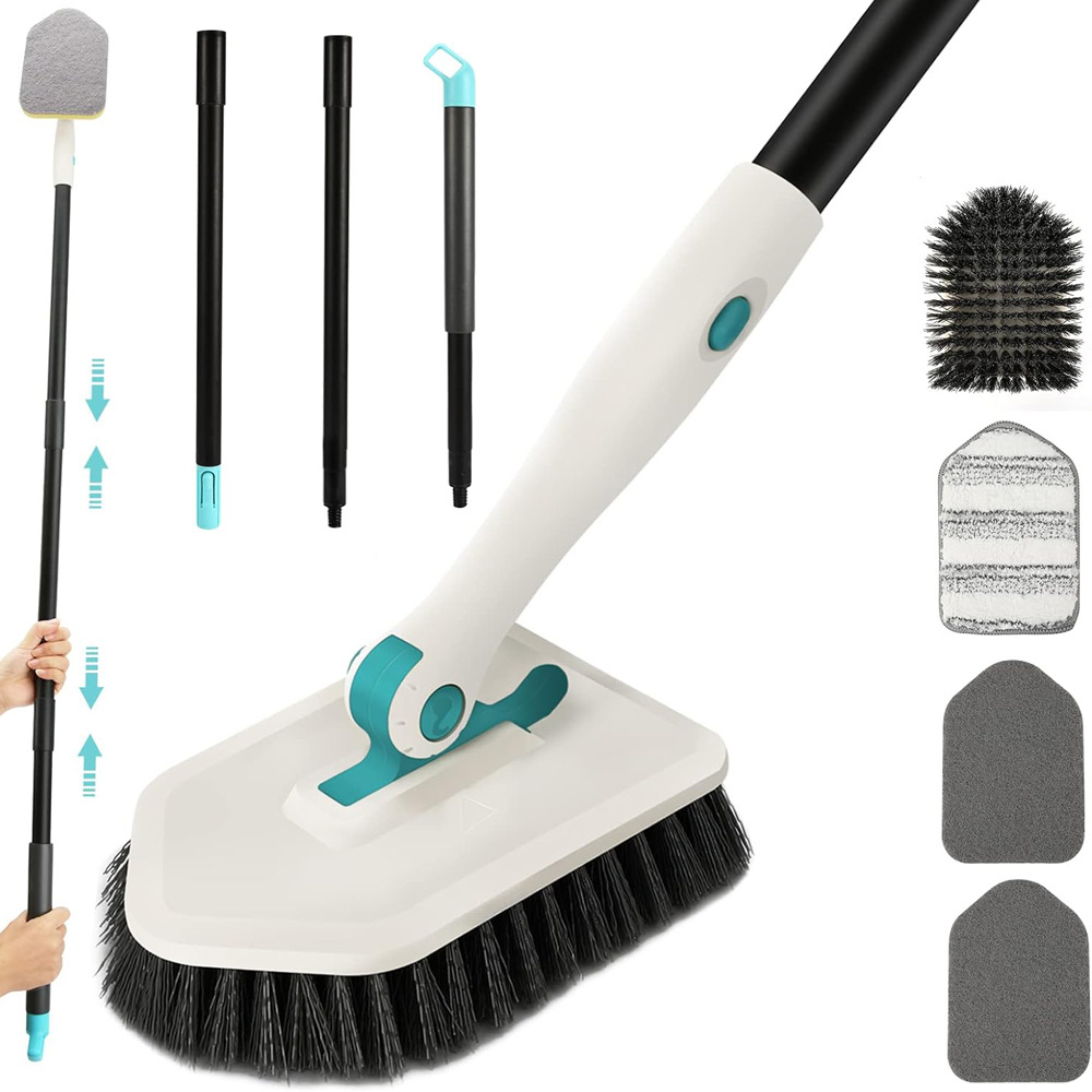 3-in-1 Multipurpose Cleaning Brush Set with Extendable Handle