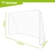Kids Metal Soccer Goal Trizand 213x150x90 cm Backyard Net, white