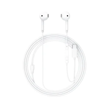 Acefast L13 Wired Half-In-Ear Headphones with USB-C and Microphone, White