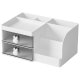 Desk Organizer for Cosmetics and Stationery, White