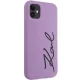 Karl Lagerfeld iPhone 11 / XR Case Silicone Signature, Purple
