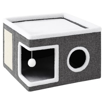 Домик для кошки с когтеточкой и лежанкой House1