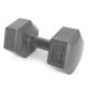 Hex Dumbbell Set 2×5 kg ModernHome, grey