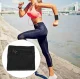 Sports Wristband with Zipper Pocket, Black