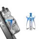 Rockbros RKL02 Aluminum Bicycle Bottle Cage, Blue and Silver