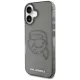 Karl Lagerfeld IML Rhinestones Karl Head Case for iPhone 16, Black