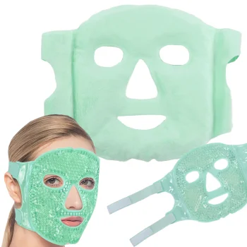 Cooling and Warming Gel Face Mask, Green