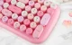 MOFII Candy BT Bluetooth/USB Wireless Mechanical Keyboard With Backlight, pink