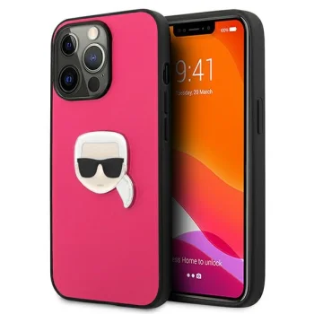 Karl Lagerfeld Ikonik Karl dėklas iPhone 13 Pro / 13 6.1", rožinis