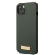 Guess Silicone Logo Plate MagSafe Case for iPhone 13, Green