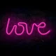 Forever Light FLNE05 LED Neon LOVE Sign, Pink