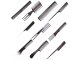 Professional Hairdressing Combs Set with Case, 10 pcs