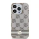 DKNY iPhone 15 Pro Max Case IML Checkered Mono Pattern MagSafe, Pink