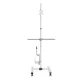 Mobile Computer Workstation Cart 17-32\" Maclean MC-793 W, White