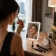 Wireless LED Makeup Mirror, White