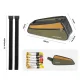Rockbros 088 Top Tube Bike Bag 0.25L - Green and Orange