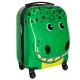 Kids Travel Luggage Carry Bag Ride On Suitcase Trolley, Crocodile