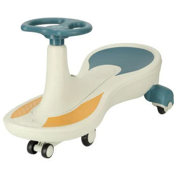 Swing Fix S4 Gravity Ride-On Toy with LED Wheels and Music, 76cm, Blue/White
