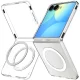 Spigen AirSkin MagFit Case for Samsung Galaxy Z Flip 8, Clear / White