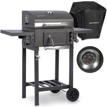 Berdsen BD-892 Charcoal Grill with Cover, Black