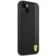 Ferrari iPhone 14 Plus Case On Track Stripe Carbon, Black