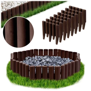 Plonos Garden Edging, 2.2 m, Brown