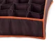 Underwear and Socks Drawer Organizer, 20 Compartments, Brown