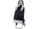 Solid Foldable Shopping Trolley Bag on Wheels Black