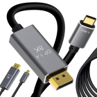 DisplayPort 1.4 to USB-C Cable 8K 4K 2K 1.8 m