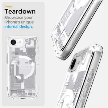 Spigen Ultra Hybrid MagSafe Case for iPhone 16e / 17e, Zero One White