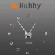 Ruhhy 00022143 DIY Wall Clock 60-130 cm, Silver