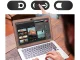 Webcam Privacy Cover Slider for Laptop and Phone Cameras, black