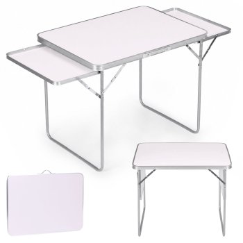 Складной туристический стол Multigarden, 120x60 см, белый