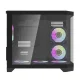 Darkflash FT418 PC Case with 6 aRGB Fans, Black