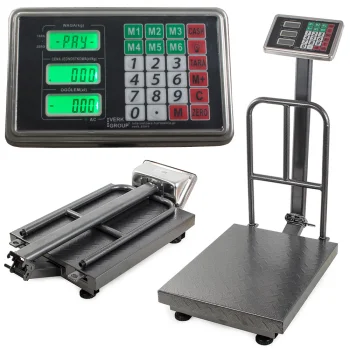 Electronic Platform Scale with Backrest 300kg LCD