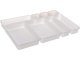 Cutlery, Kitchen Utensils, Tools, Stationery Storage Tray Drawer Modular Organizer, White
