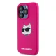 Karl Lagerfeld iPhone 15 Pro Max Case Silicone Choupette Head MagSafe, Pink