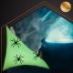 Ruhhy Glow in the Dark Spider Web with 20 Spiders, Halloween Decoration 26214