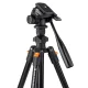 K&F Concept K234A0 Video Tripod with 3D Head and Phone Holder