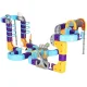 Magnetic Building Blocks - Racing Track with Cars, 129 Pieces