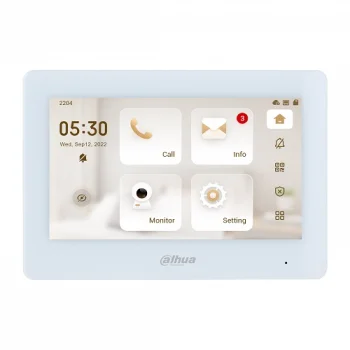 7-inch Color Indoor Monitor VTH5421HW-W Wi-Fi Touchscreen