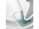 Silicone Toilet Brush with Wall Mount, White