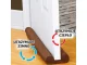 Double Sided Door Draft Stopper 85 cm, Brown