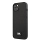 Apple iPhone 13 6.1\" Karl Lagerfeld Saffiano Plaque Case Cover (KLHCP13MSFMP2K), Black