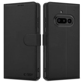 Tech-Protect Wallet Case for Nothing Phone 3A, Matte Black